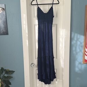 Indulge Deep Blue Maxi Dress